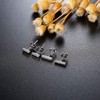 J-Style 2 Pairs Womens Stud Earrings 925 Silver Simple Design