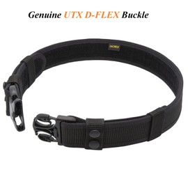 TACNEX Duty Belt 1.5" Law Enforcement Police Security Nylon Utility Work Belts (Black, Medium)