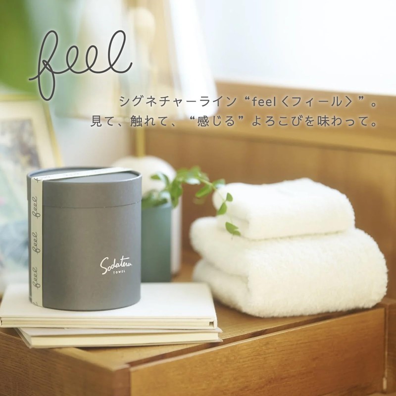 Sodateru Towel "feel" Bath Towel, Color: Fog Blue (Blue)