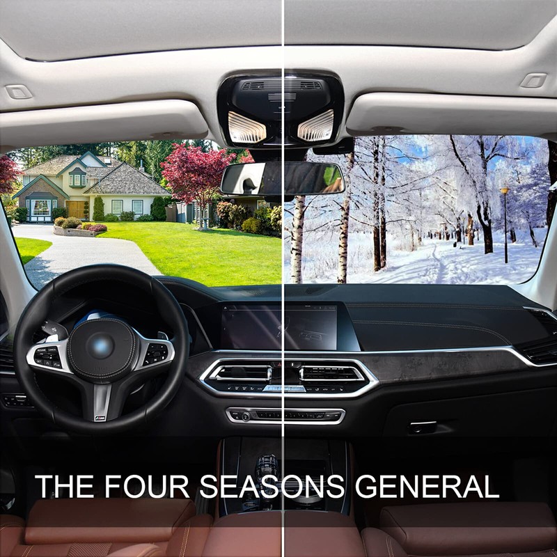 KEEPREAL Blue Evil Eyes Windshield Sun Shade - Foldable Car