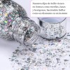 9pz Body Glitter Maquillaje Cabello Cuerpo Brillos Colores