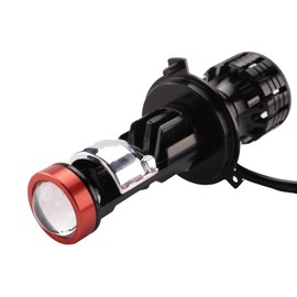 Lrocaoai H4 LED Mini Projector 3D Lens 90W 25000LM Motorcycle Headlight Automobile Bulb Conversion Kit Hi/Lo Beam, 500374077
