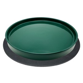 Yukfona Ceramic Plant Saucer Pot Tray 10 Inch, Planter Saucers 4 5 6 7 8 9 10 11 12 13 Inch for Indoors Outdoor, Durable Sturdy Flower Drainage drip Water Tray for Glazed Pots Base (10.7 Inch-Green)