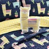 Make A Wish Southwest Llama Cactus Navy & Yellow Reversible