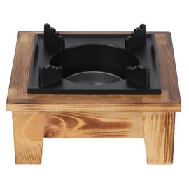 Barbecue Alcohol Oven Stove, Portable Picnic Cooker Alcohol Oven Stove Furnace Kitchenware Cooking Utensil for Outdoor Picnic Camping, Hiking, Backpacking, Wooden Camping Stove