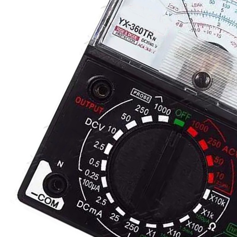 Pointer Multimeter Ammeter Voltmeter Ohmmeter with Probes Teaching Aids Maintenance