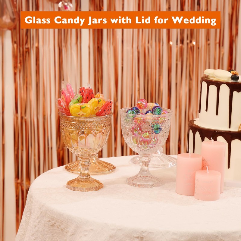 30 oz Glass Apothecary Candy Jar with Lid - Clear