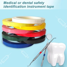 Tape Instruments Identification Tape 1/4Inch Width 216Ft Length 10 Colors