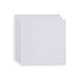 Jollein 535-855-00001 Muslin Cloths 70 x 70 cm Pack of 3 White