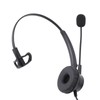 Telephone Headset with Noise Cancelling Microphone Black USB Corded Single