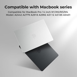 BlueSwan Case compatible with Macbook Pro 14 inch M4 M3 M2 M1 A3112 A3185 A3401 A2918 A2992 A2779 A2442, Released in 2021-2024, Matte Anti-fingerprint PP Protective Cover Shell, Frosted White