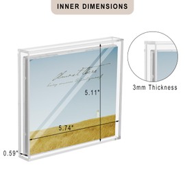 TXEsign CD Frame Display Case, Acrylic CD Display Box Clear Wall Mount Display Shelf CD Case for Wall Display Standard-Size CD Jewel Case Protector Case Wall Hanger