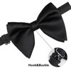 Alizeal Velvet Pre-tied Adjustable Bow Tie for Men Oversize Formal