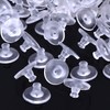 Earring Backs, 200PCS Clear Rubber Earring Backs, Silicone Earring Stoppers,