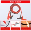 4PCS Banana Plug to Alligator Clip Lead Cable, 3.3ft /