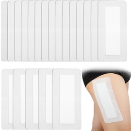 Breathable Adhesive Island Wound Dressing Bordered Gauze Patches with Non-Stick Pad for Hip Knee Replacement Abdominal Ankle Back Spine Collar Bone Surgery Scar Long Shin Incision 4"x8"(Pack of 20)
