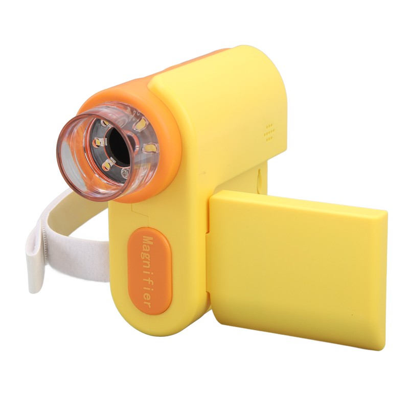 Kids Microscope Camera 2in Screen 1000X Magnification Adjustable LED 1080P