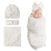 BQUBO Newborn Receiving Blanket Toddler Warm for Girls with Matching