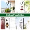 74" Shepherds Hook Stand for Plant: Hanging Bird Feeders, Plants,
