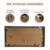 Heimlove 7x14 inch Metal Picture Frame,Aluminum Photo Frames-Tempered Glass,Wall or