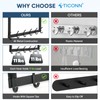 TICONN Over The Door Hooks, 6 Heavy Duty Dual Coat