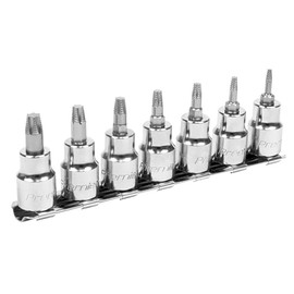 Sealey AK62263 7pc 3/8" Dr. TRX Star Socket Set for Removal of Damaged Torx Screws