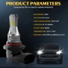 SHENKENUO LED Headlight Kit 9005 H1 Combo 6000K Bulb for