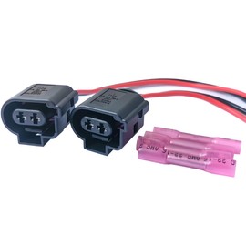 2PCS 1J0973722A Rear Brake Caliper Motor Harness Plug Connector 1J0 973 722a