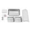 DONNGYZ Countertop Food Display Container 2 Pans with 3 Ice