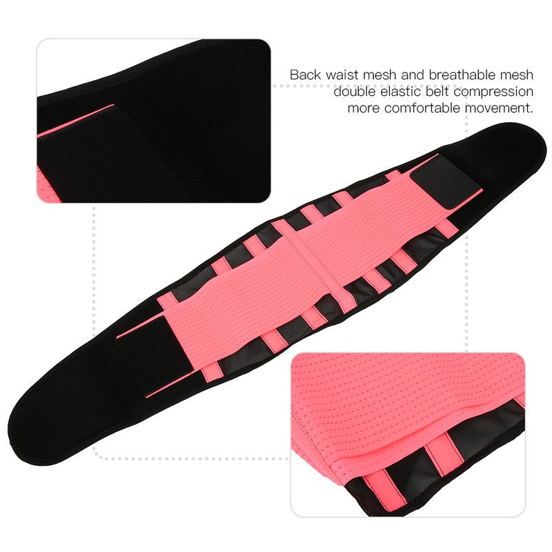 Breathable Mesh Support Exercise Belt Fitness Waist Training Gym for