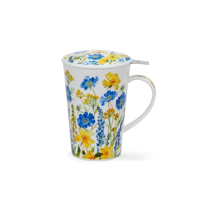 Dunoon Tisaniere Set of 3 Cottage Border Blue 0.44 L