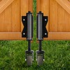 Lygoeege 2Inch Gate Wheel, 90lbs Capacity, Spring-Loaded Absorbing Solid Rubber