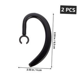 LALAFINA 2pcs Ear Hook Clips for Earbuds Slip Rubber Replacement Earpiece Clamp for Headphones for Running and Exercise Fits Earphone Models