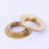 Hex Lock Nuts Brass Bulkhead Fitting 1/2 Inch Flange Hex