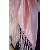Silk cloth dirndl costume cloth pink 75 x 75 cm