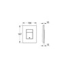 Grohe Skate Cosmopolitan control panel phantom black for Grohe Rapid