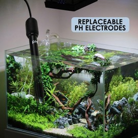 Austauschbare pH-Elektrode mit BNC-Anschluss 300 cm langes Kabel inkl. Kalibrierpulver für pH-Meter, Controller, Wasseranalysen, Labore, Pools & Spas