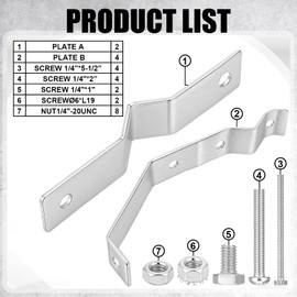 Blulu 2 Pcs Vent Pipe Mount for 2-1/2" to 5-1/2" Vents - (1" to 1.25" Mast Bracket) Galvanized Steel Vent Pipe Mount Kit for Mounting TV Antenna, or Weather Station