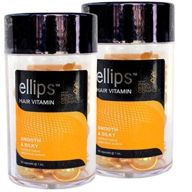 ellips hair vitamin prokeratin complex blend, yellow, 50 tablets, set of 2 (pro yellow)