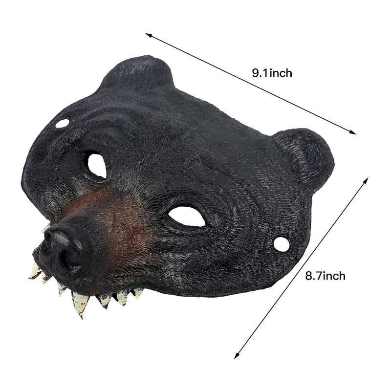 LYING Bear Mask, Realistic Mask, Transforming into a Wolf, Devil,
