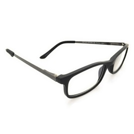 Foster Grant Unisex Anti-Glare Reduce Blue Light Readers Black Rectangle Frames New In Box (Black, 2.50)