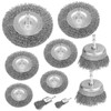 10 Pcs Wire Wheel Cup Brush Drill Set, Wire Brush