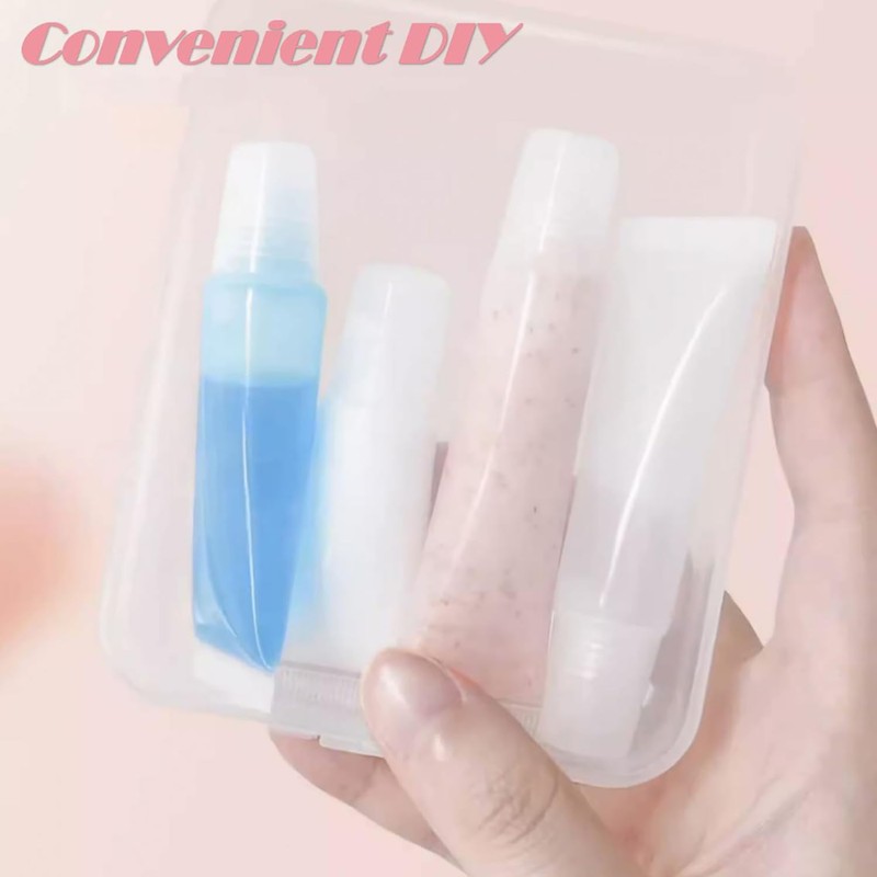 40Packs 15ML Empty Lip Gloss Tubes Clear Squeeze Lip Containers