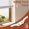 Ouligay 12 Pcs Blind Cord Holder Clear Cord Cleat Plastic