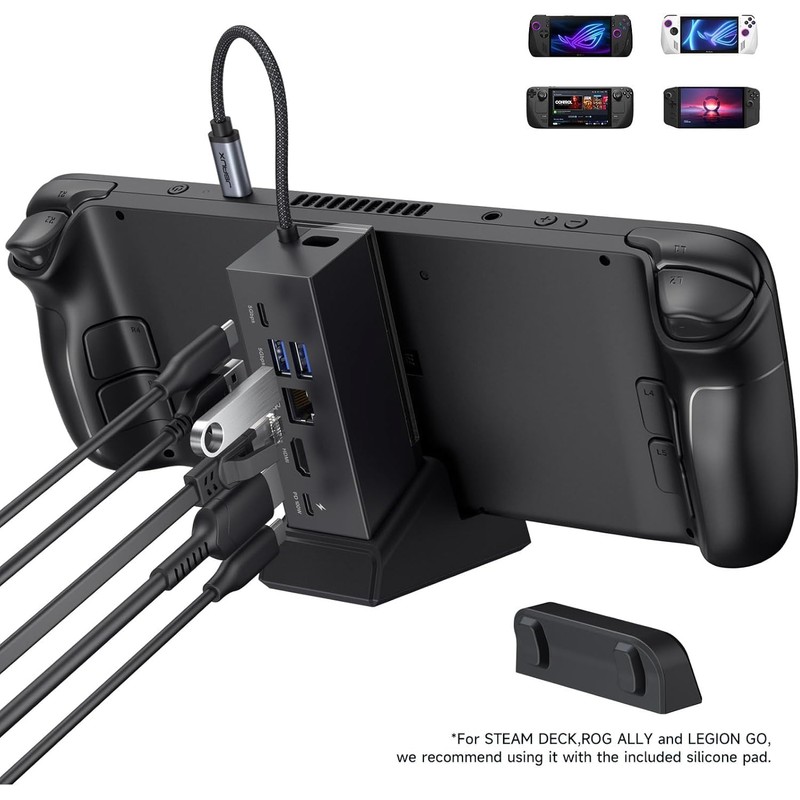JSAUX Docking Station for ROG Ally X/ROG Ally/Steam Deck/Legion Go,