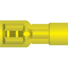 db Link YIQDF250N Pre-Insulated Female Quick Disconnects (Nylon Yellow)