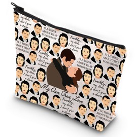 G2TUP Scarlett O'Hara Makeup Bag Rhett Butler & Ashley Fans Gift I'll Think About It Tomorrow Scarlett Zipper Pouch Bag Melanie Hamilton Merch, I'll Think About, 无