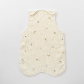 Mimosa Baby Sleeper, 6-Layer Gauze, 100% Cotton, Baby Sleeper, Fully Separated, Easy to Put On and Take Off, Spring, Summer, Fall, Winter, Cherries, Mimosa, Embroidered, Washable, Formaldehyde Tested