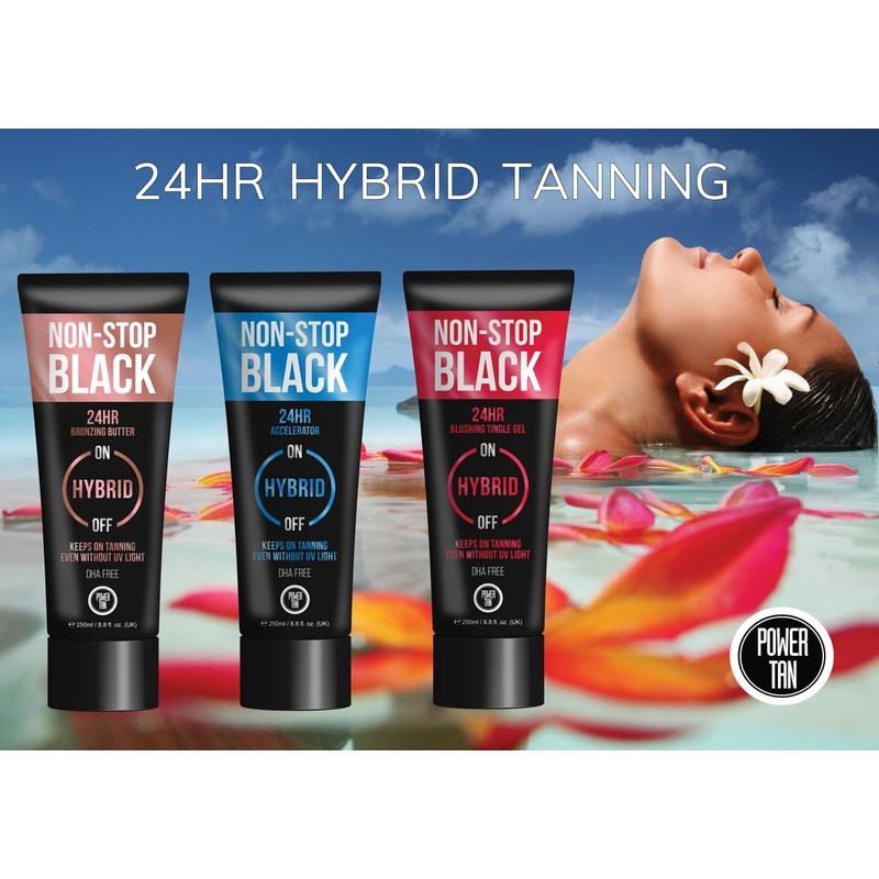 Power Tan Non-Stop Black Tingle Gelee (DHA Free) Hybrid UV
