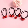 Happy Tree Red Deco Hair Tie Headband Ddong Scrunchie Ponytail Women's Elastic Band Knotless Point / 해피트리 레드데코 머리끈 헤어밴드 똥 슈슈 포니테일 여자 고무줄 무매듭 포인트
